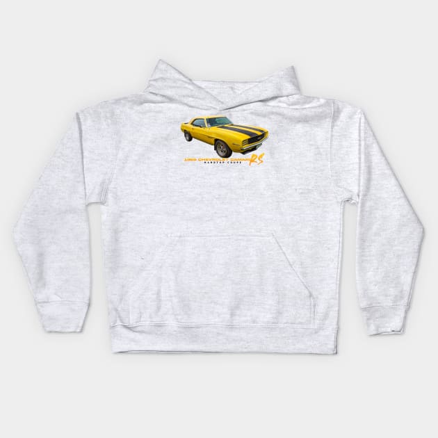 1969 Chevrolet Camaro RS Hardtop Coupe Kids Hoodie by Gestalt Imagery